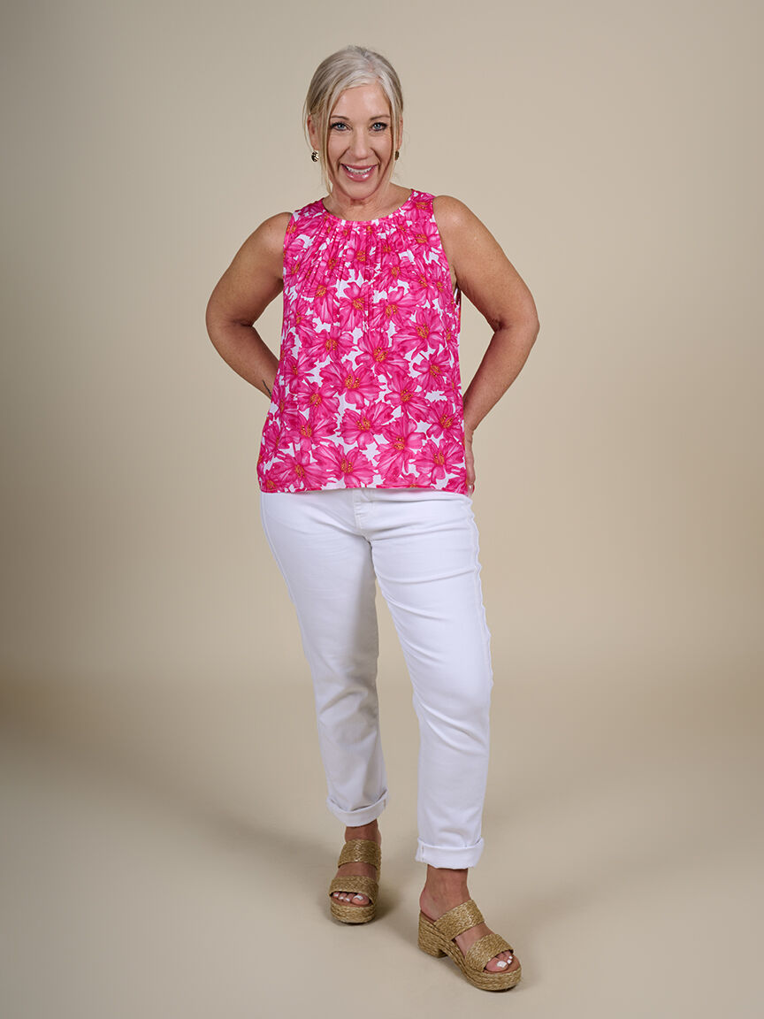 Floral Sleeveless Top   Image 3