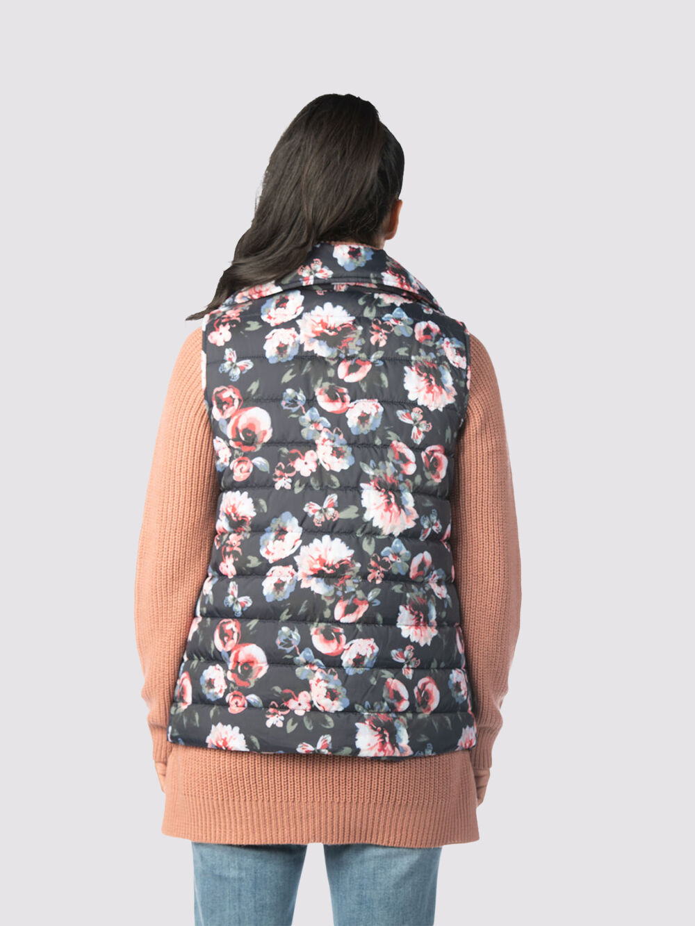Spring Floral Puffer Vest Image 2