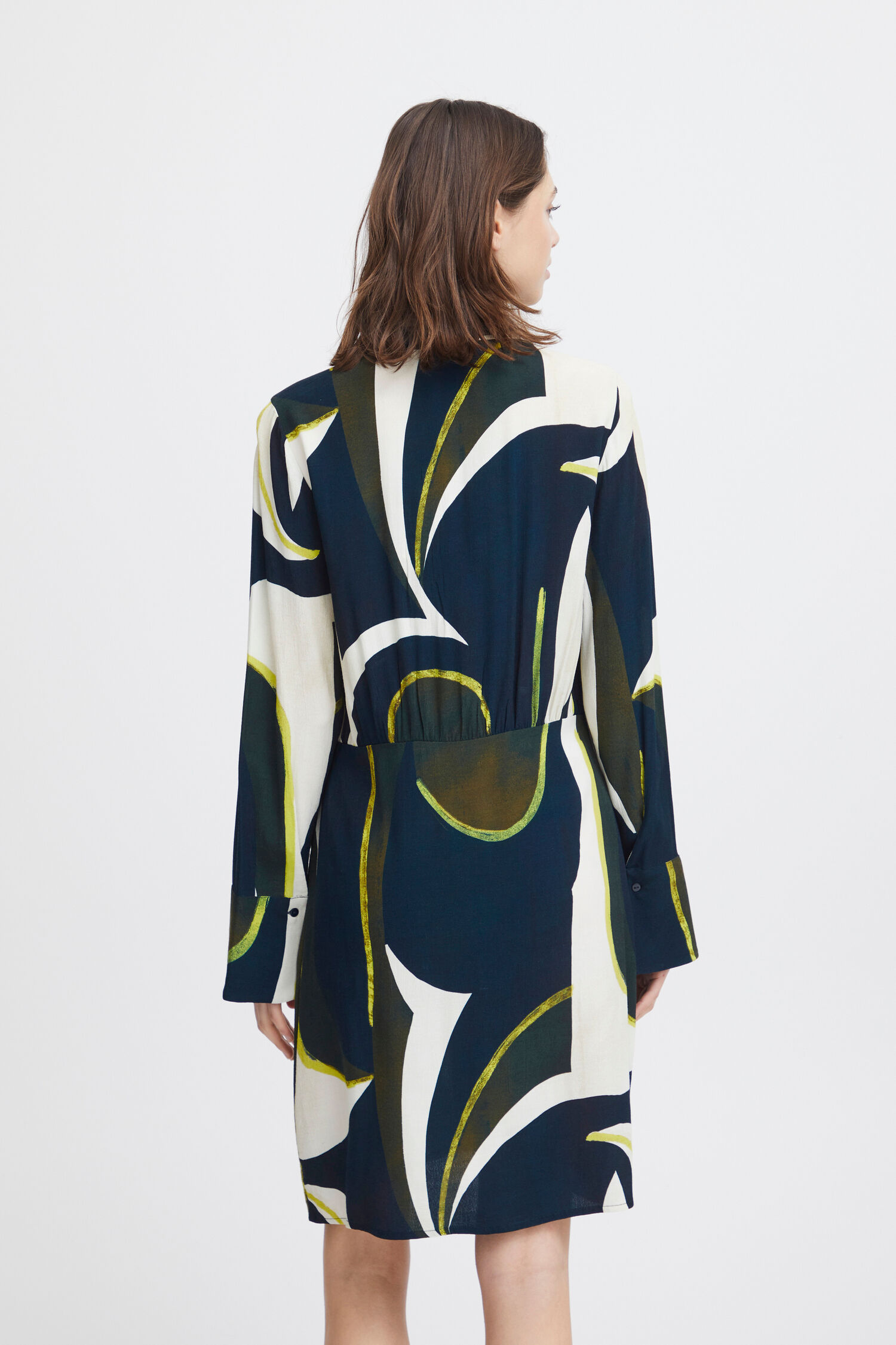 Knee Length Shirt Dress Image 2