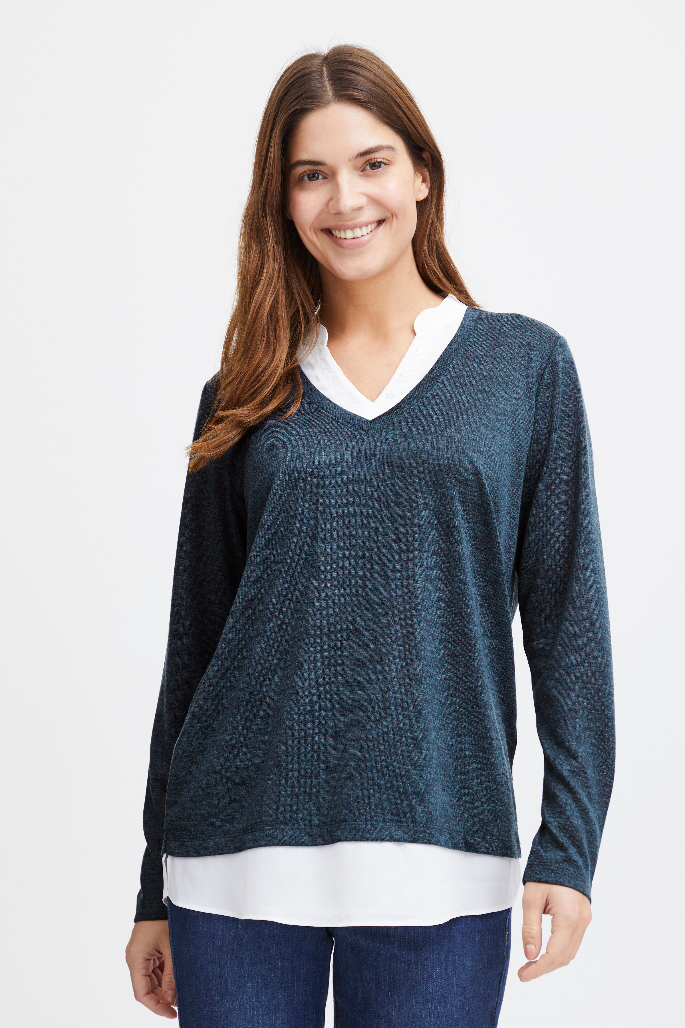 Long Sleeve Fooler Blouse Image 1