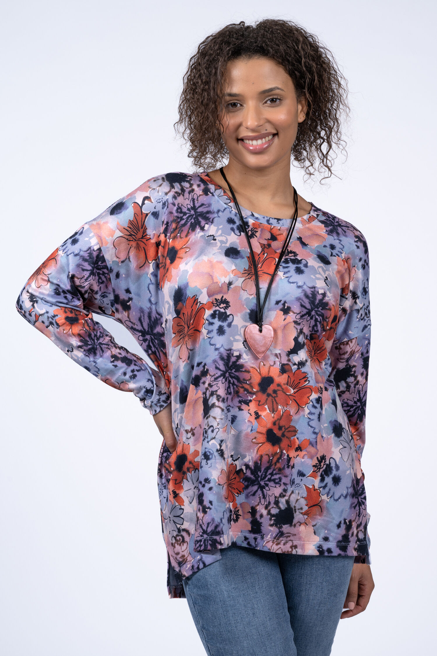 Long Sleeve Drop Shoulder Top Image 1