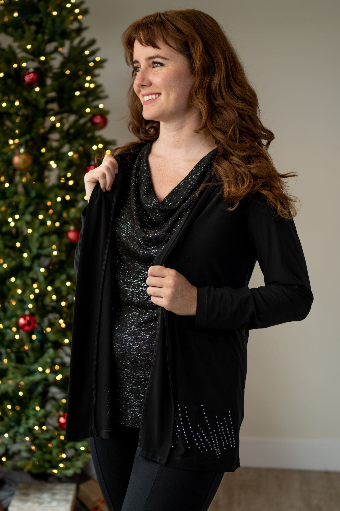Chic Black Cardigan Image 1