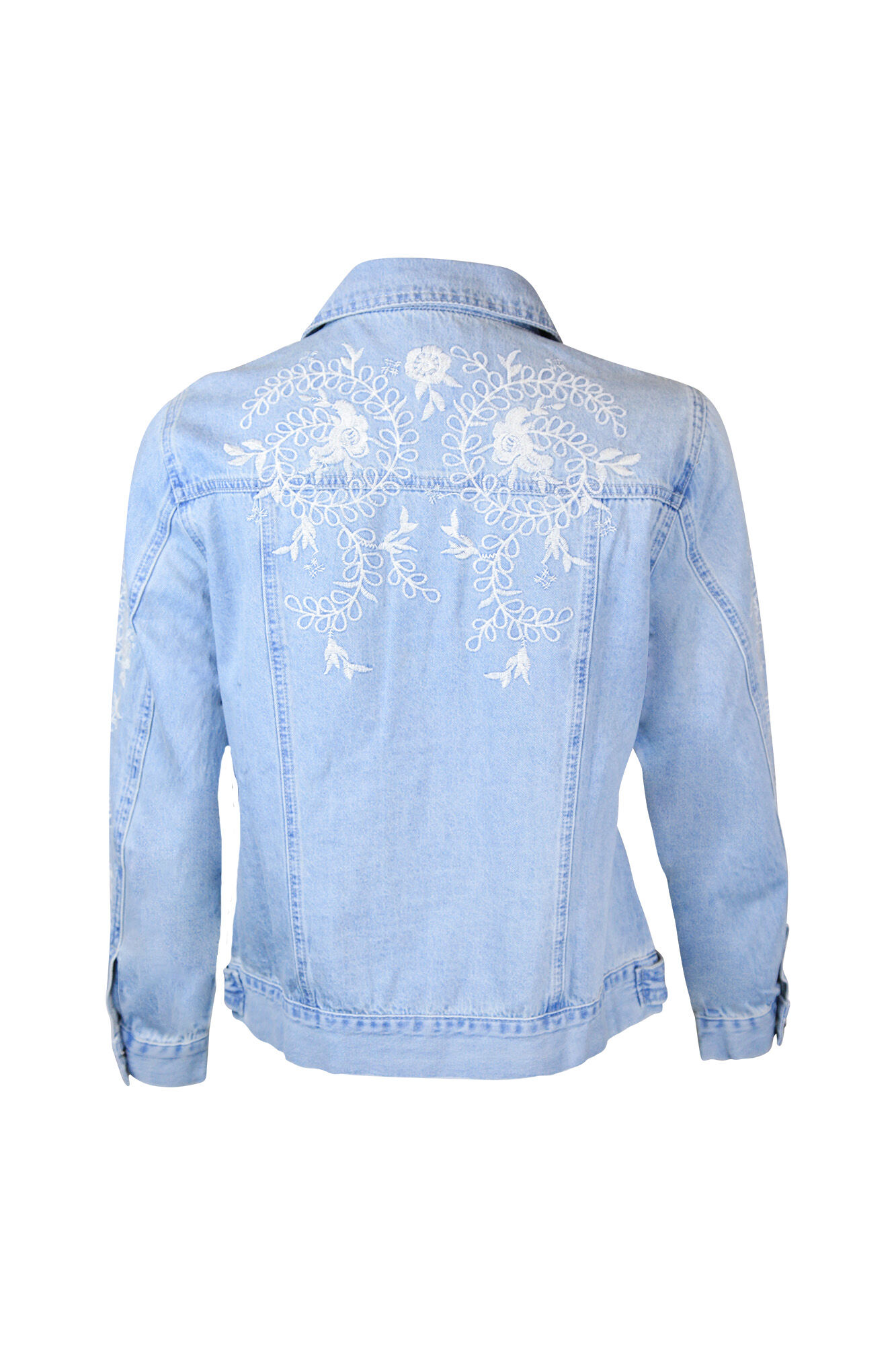 Embroidered Denim Jacket Image 2