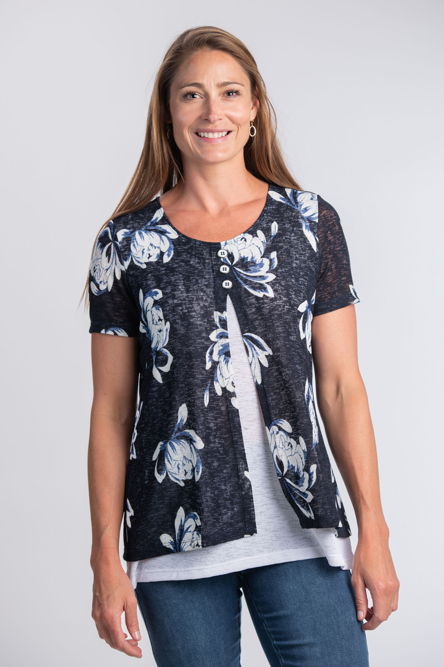 Short Sleeve Fooler Top  Image 1