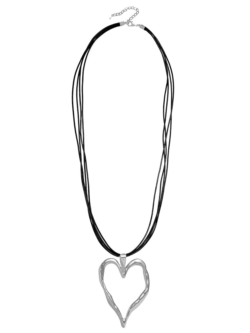 Corded Heart Necklace