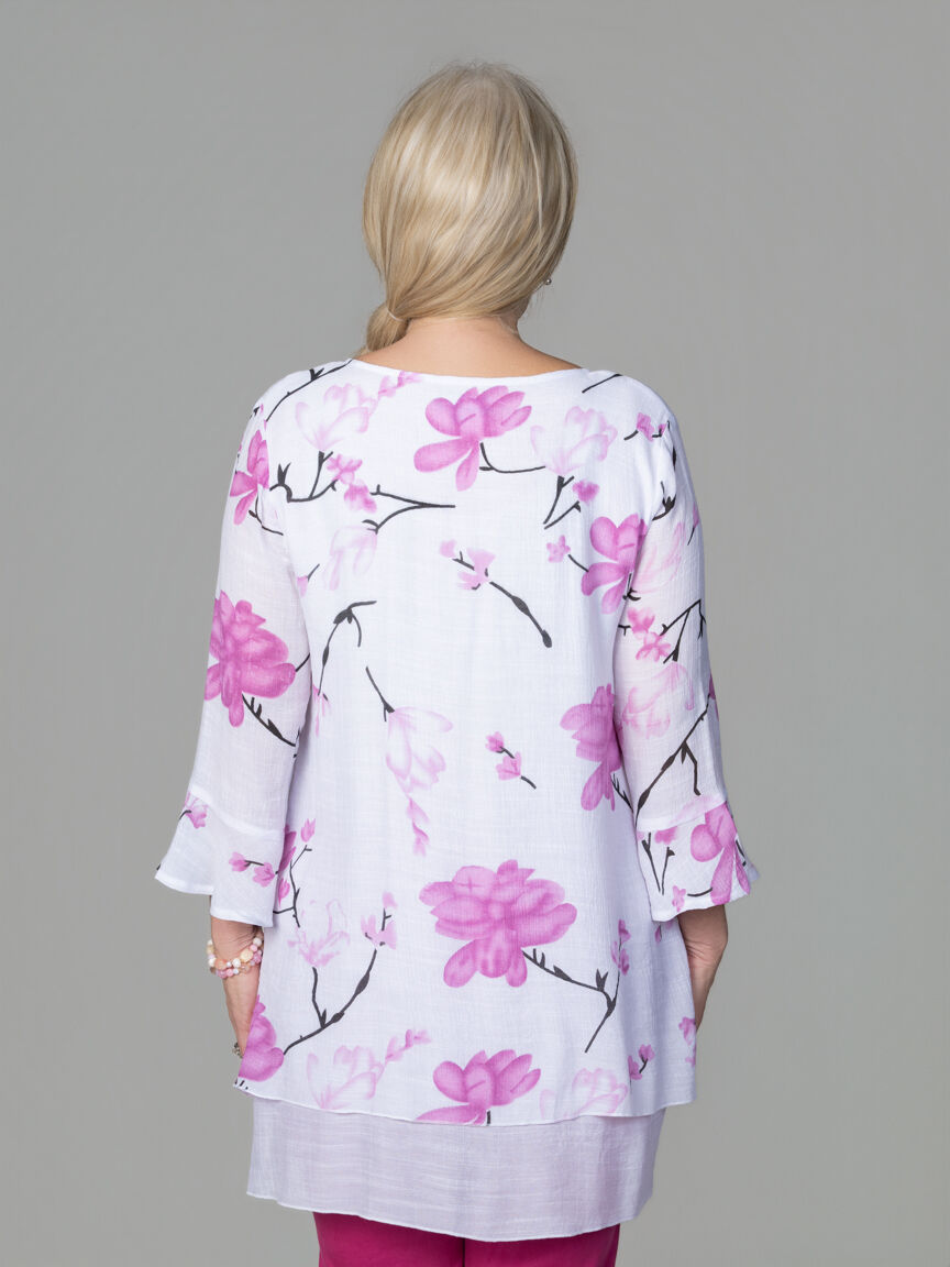 3/4 Sleeve Layered Tunic