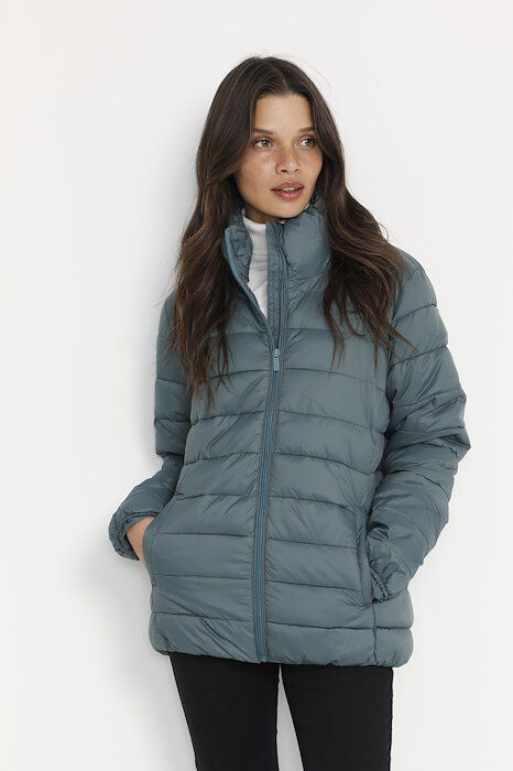 Basic Zip-Up Puffer Jacket  Image 1