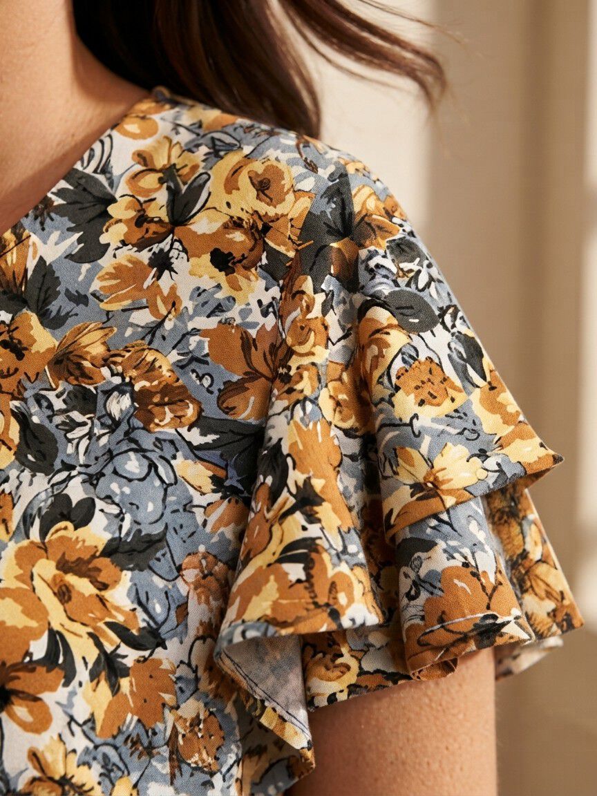 Flutter Sleeve Top