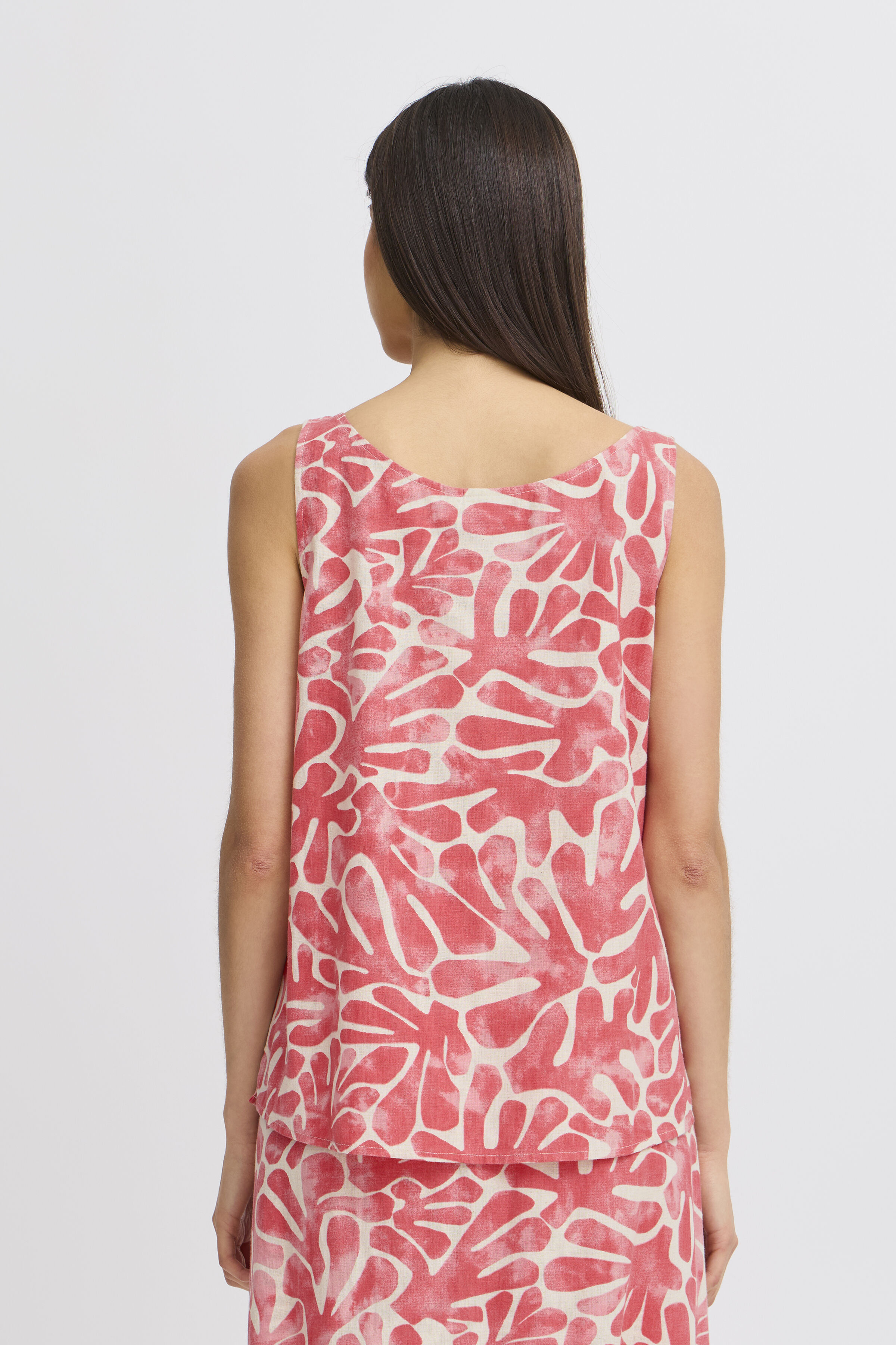 Cotton Linen Blend Sleeveless Top