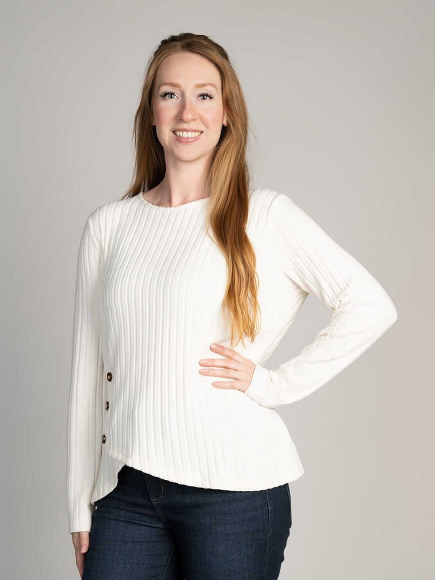 Long Sleeve Ribbed Top