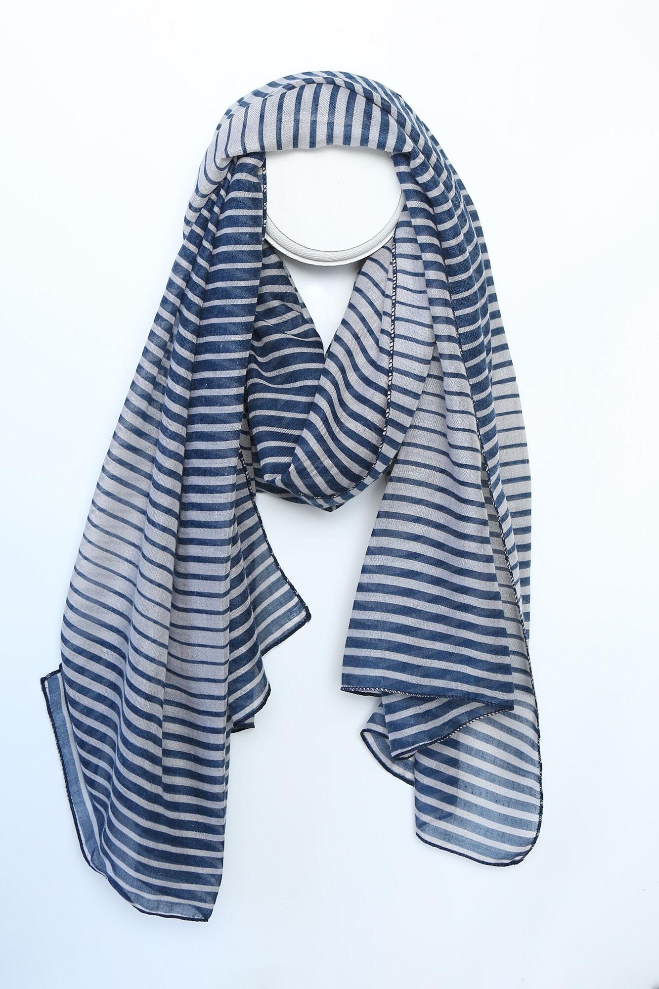 Ripple Striped Fashion Scarf