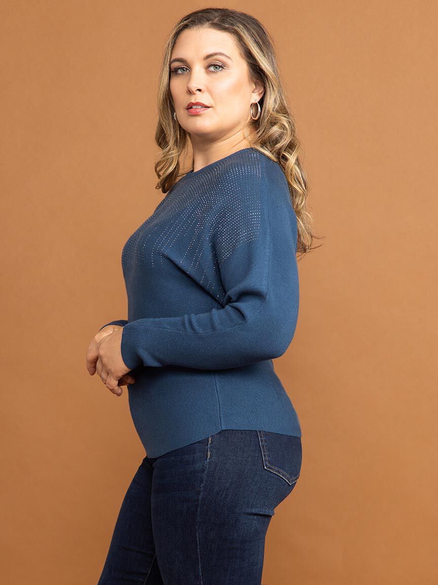 Dolman Sweater with Hotfix Image 3