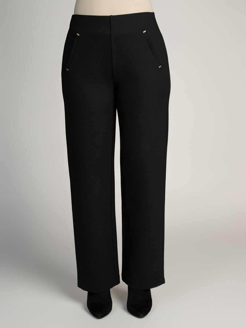 Straight Leg Pull-On Pants