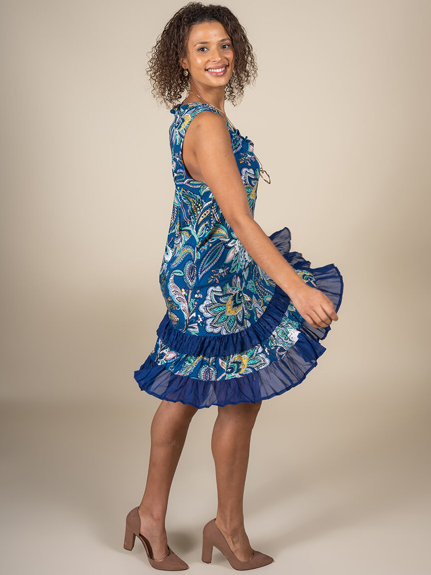 Sleeveless Ruffle Dress  Image 4