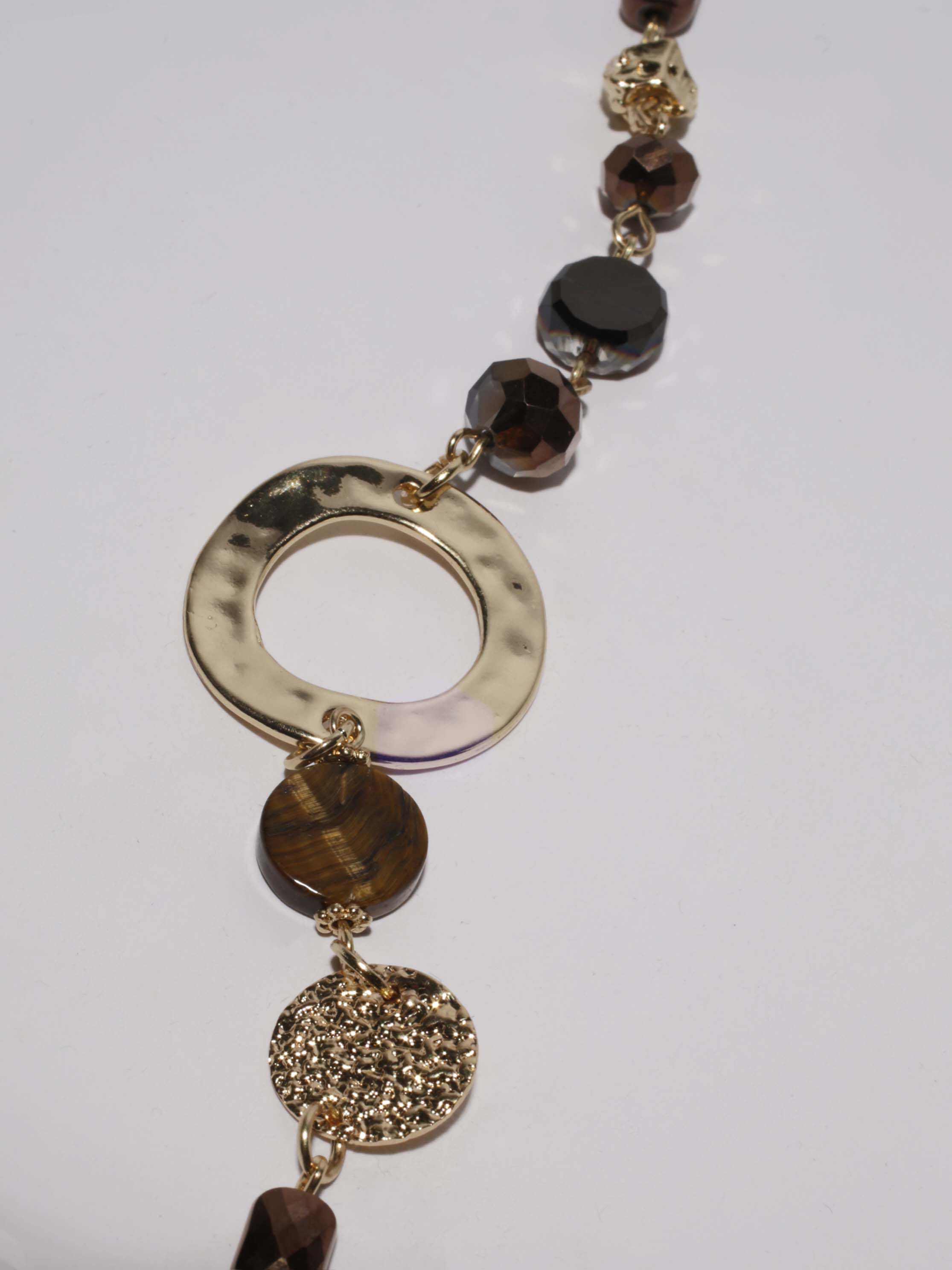 Beads & Stones Long Chain Necklace Set Image 4