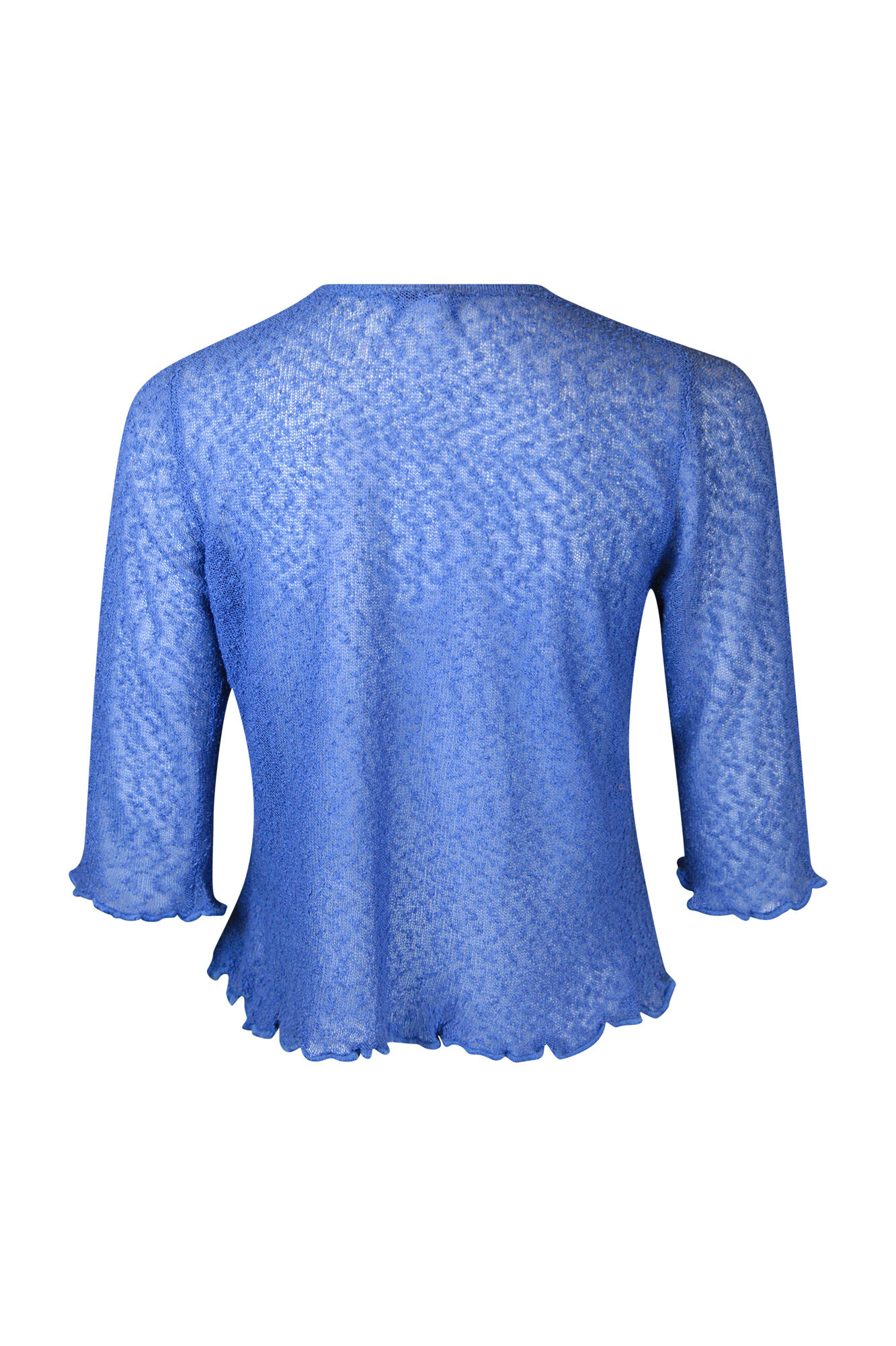 Cropped Mesh Cardigan Image 2