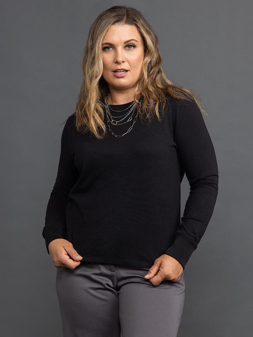 Long Sleeve Crew Neck Top