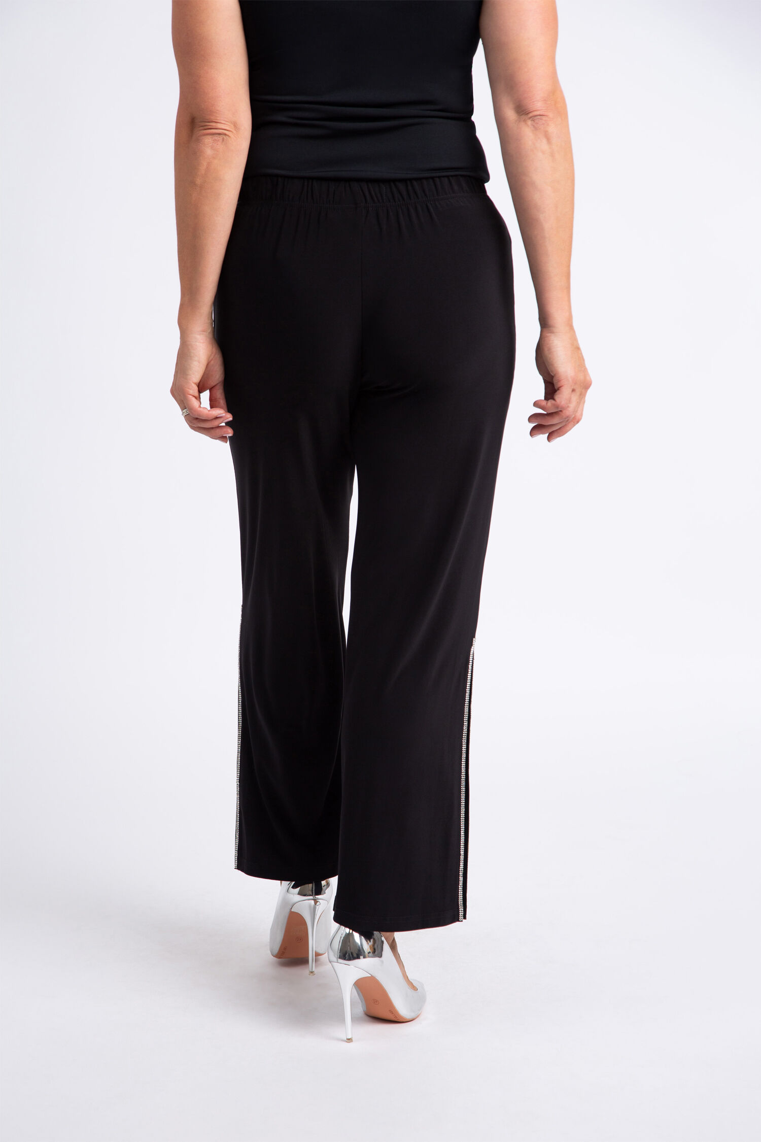 Side Spilt Bling Pull-On Pant  Image 3