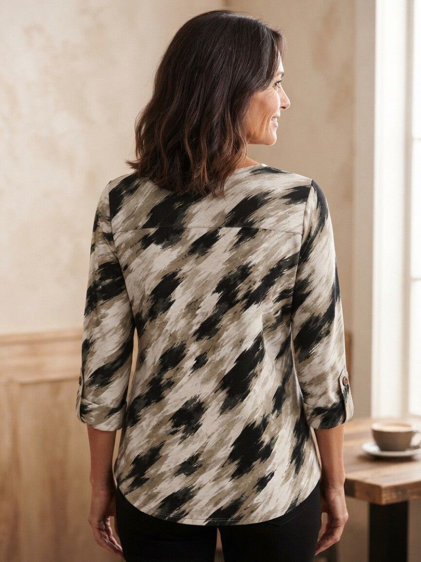 Long Sleeve Crew Neck Top