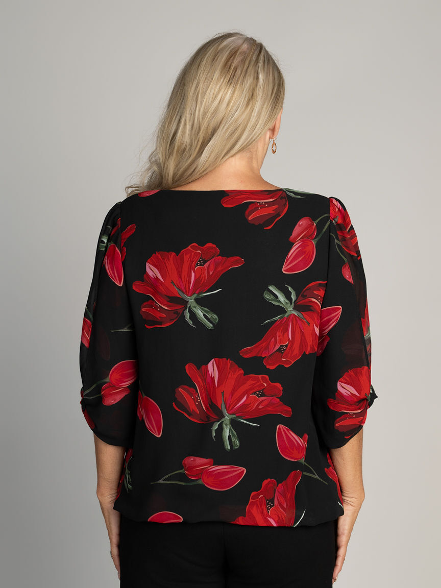 Bubble Hem Blouse