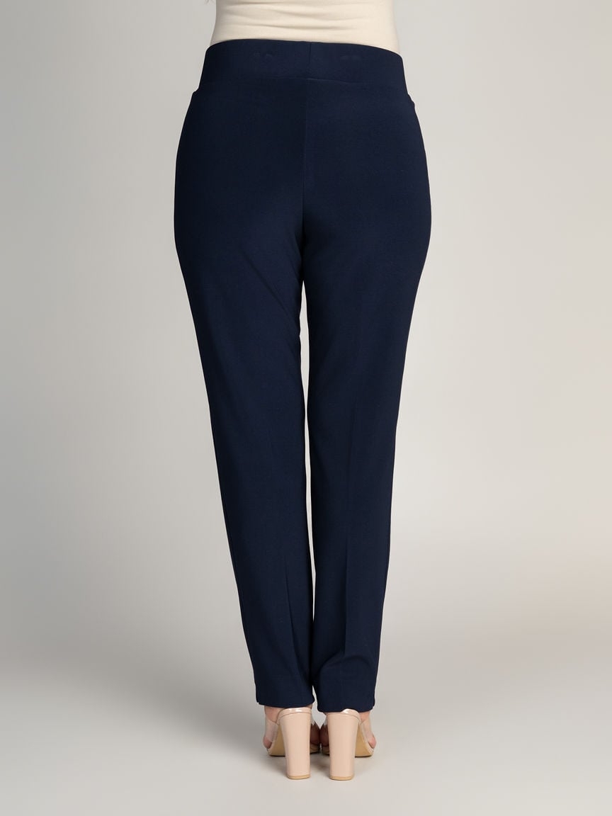 Pull-On Straight Leg Petite Pants Image 3