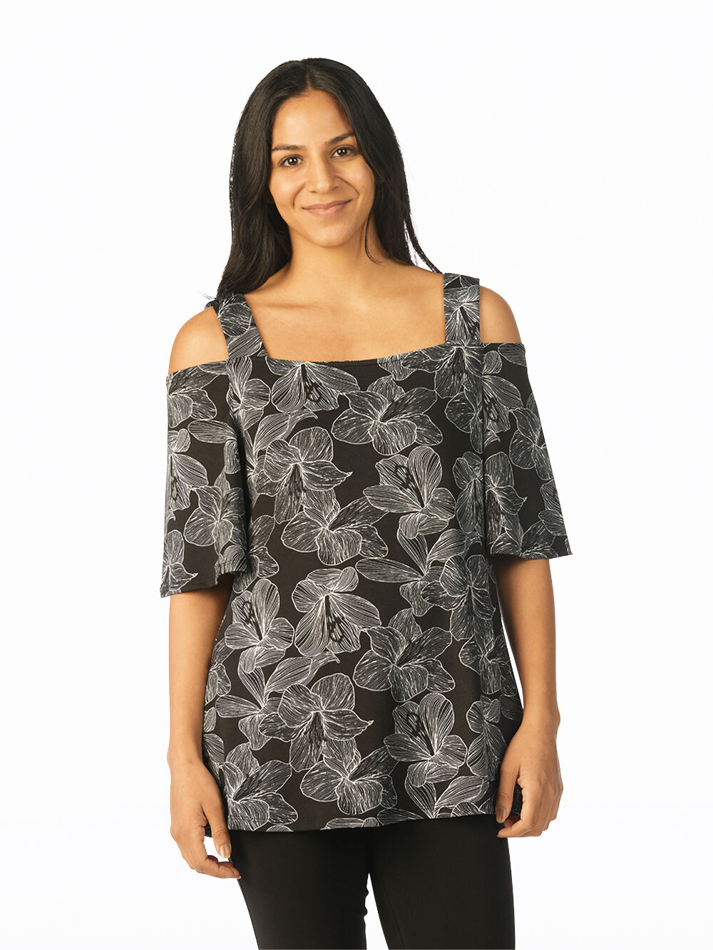 Cold-Shoulder Top Image 1