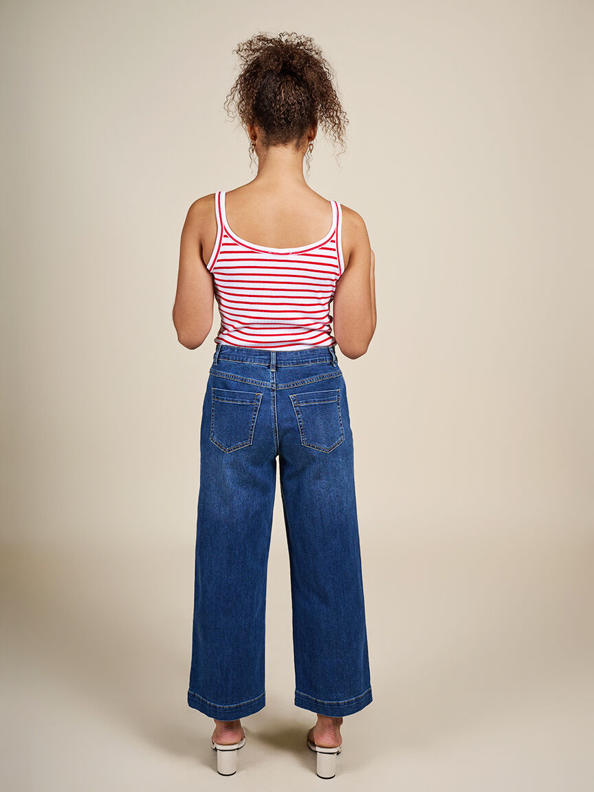 Audrey Cropped Wide Leg Jean  Image 2