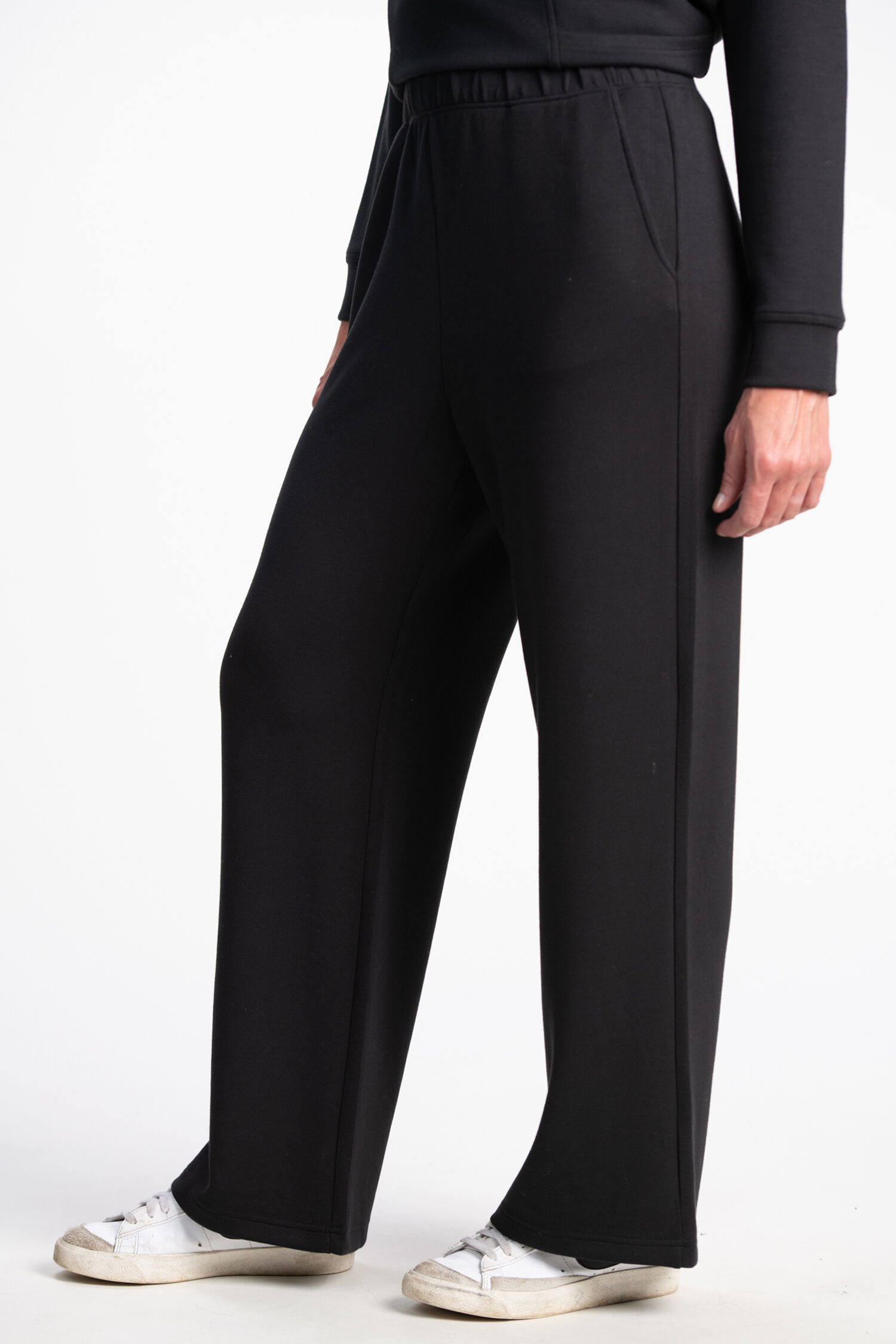 Wide Leg Scuba Pants Image 3