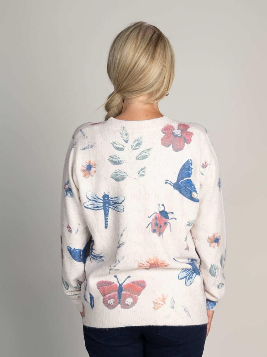 Garden Print Sweater