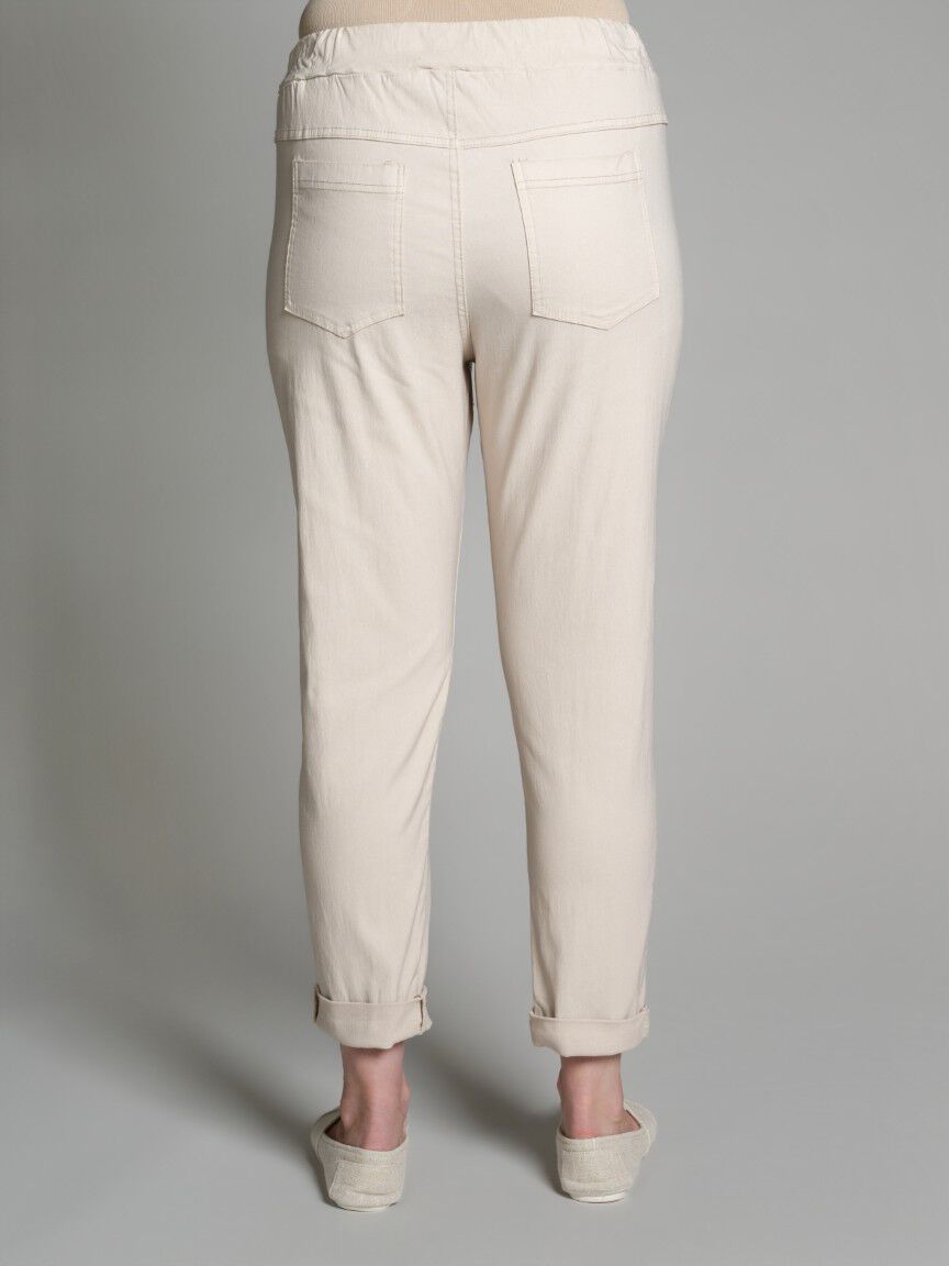 Patchwork Pull-On Pants