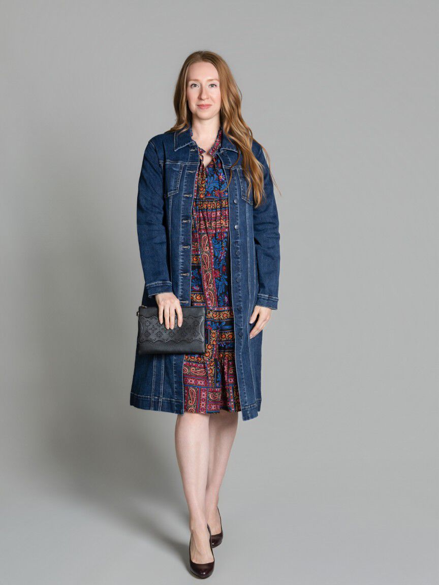 Long Denim Duster Jacket