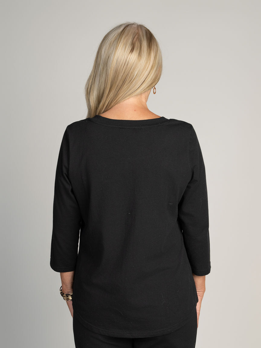 Lightweight 3/4 Sleeve Top