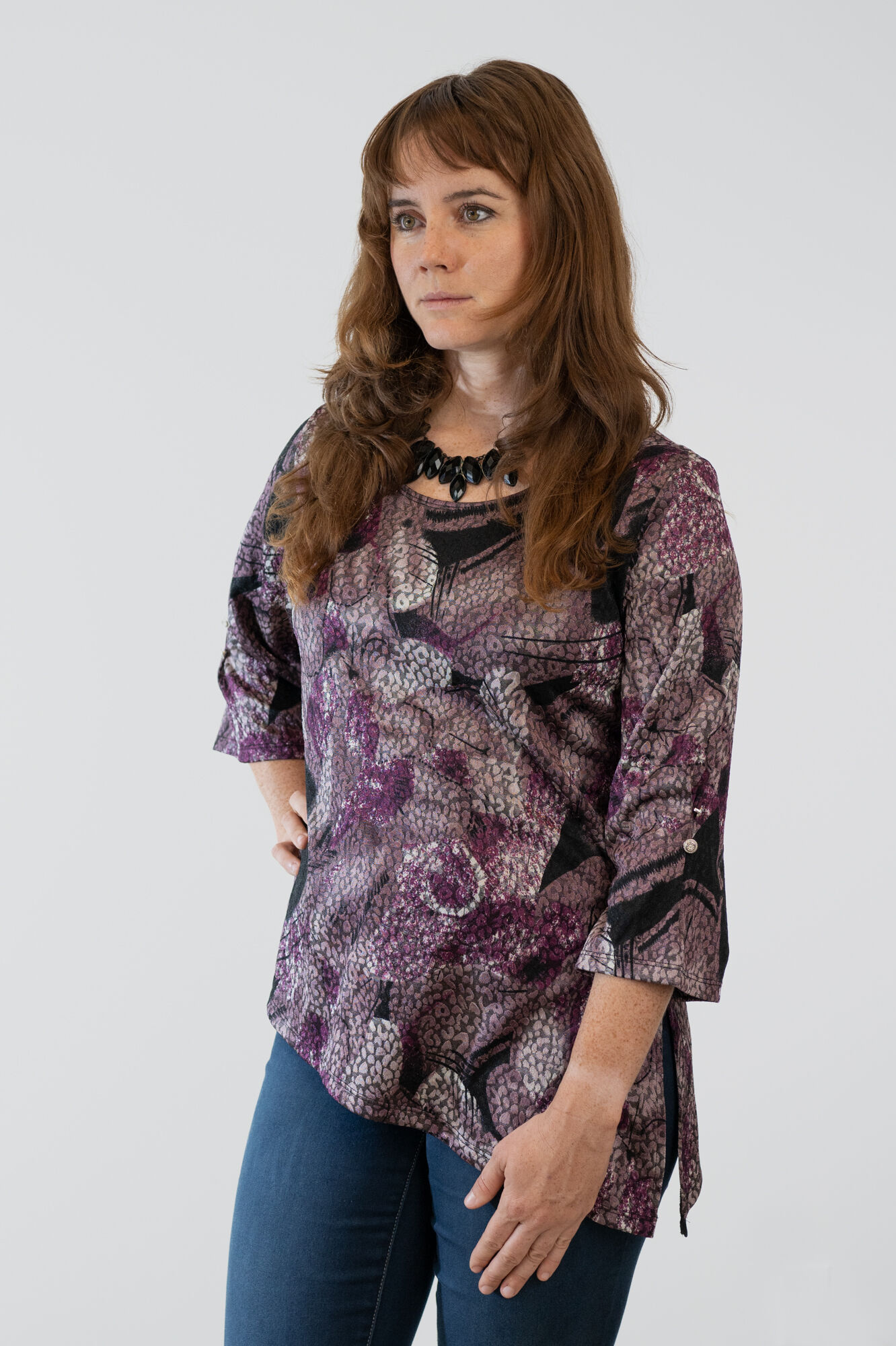 Purple Sideways Shirt Image 1