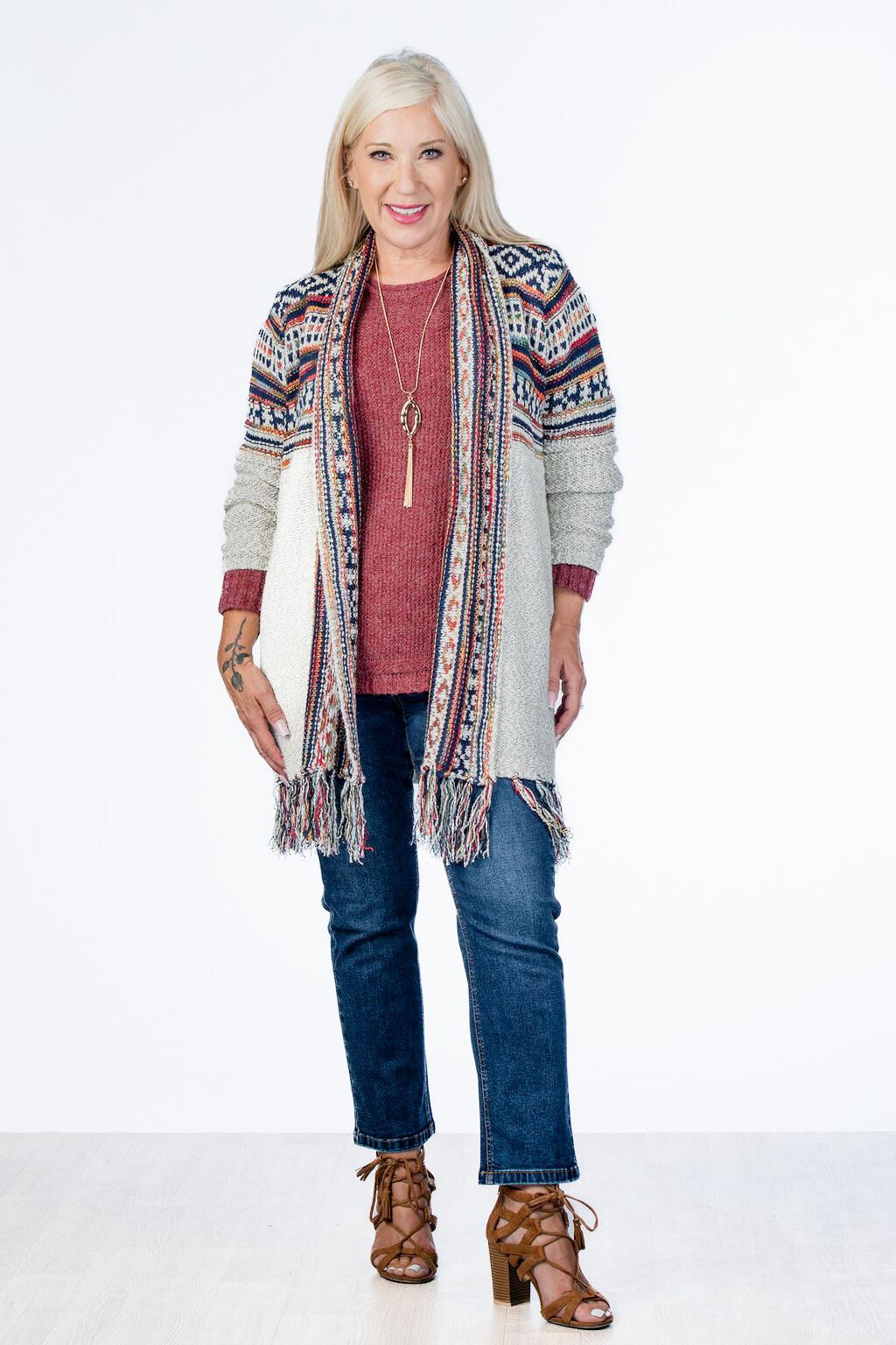 Trendsetter Fringe Cardigan Image 5