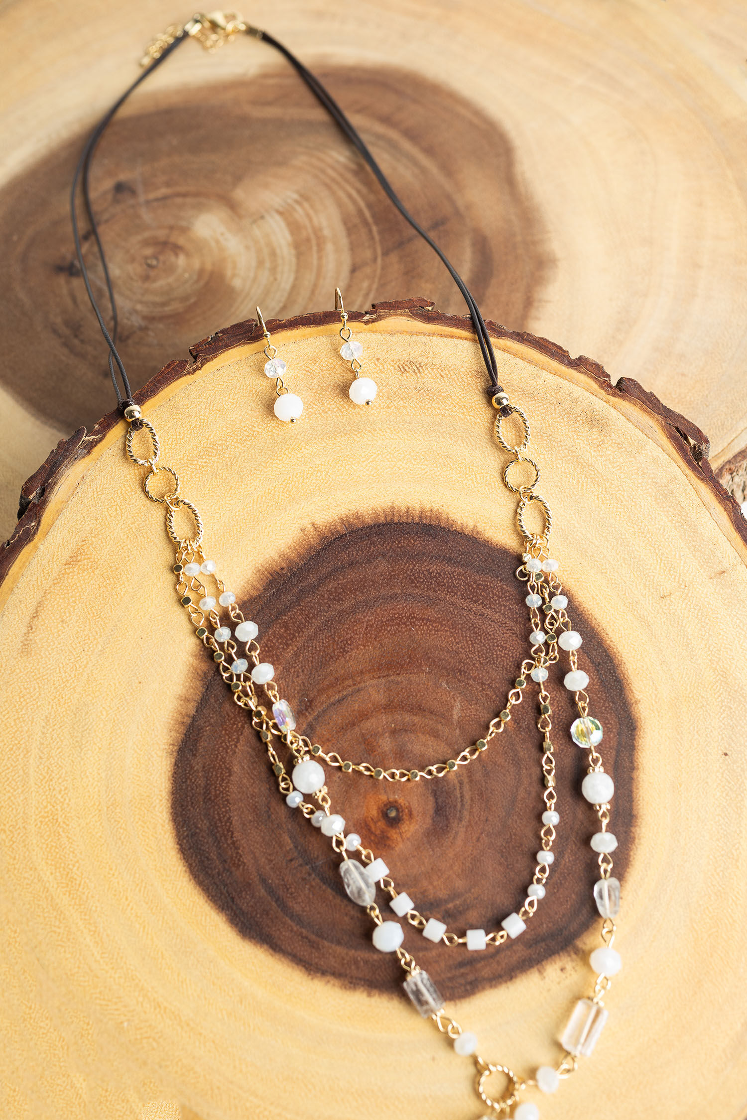 Multi-Strand Long Necklace Set Image 1