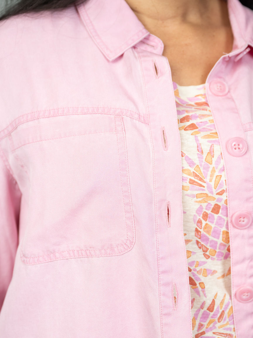 Flowy Overshirt Jacket Image 4
