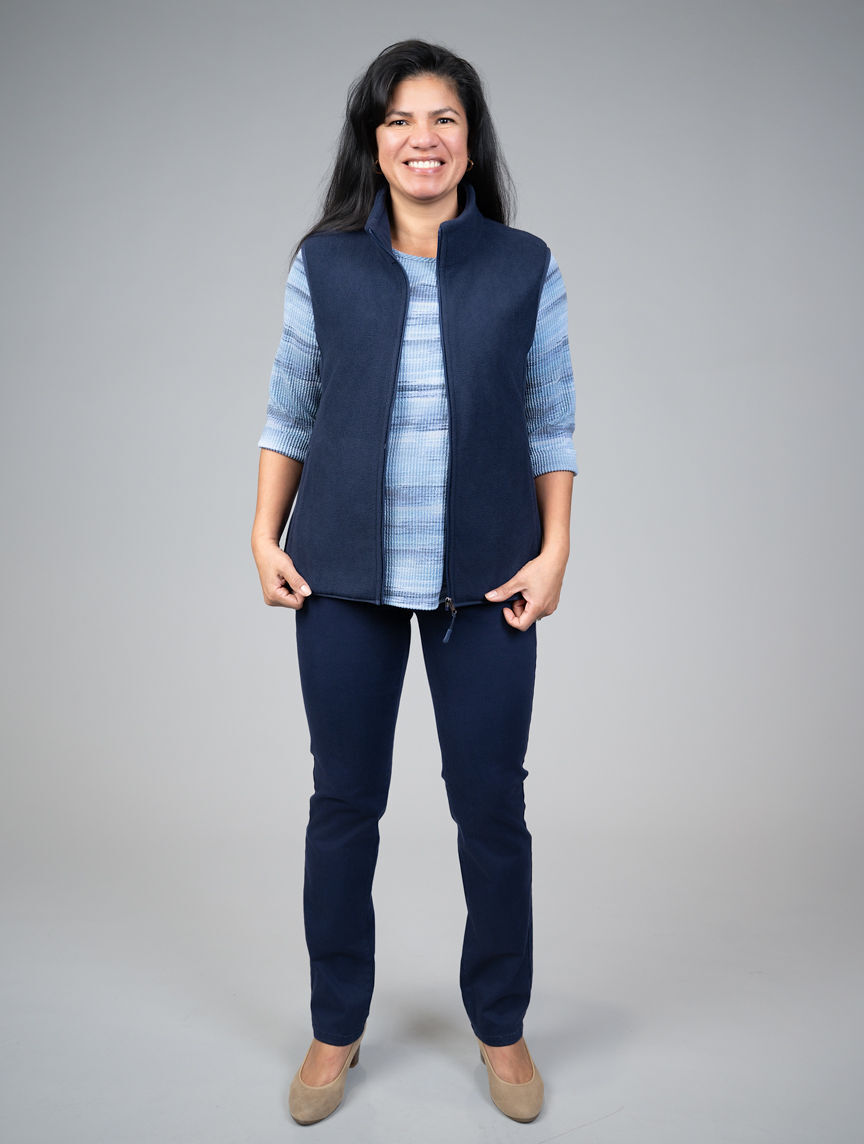 Fleece Zip-Up Vest Image 1