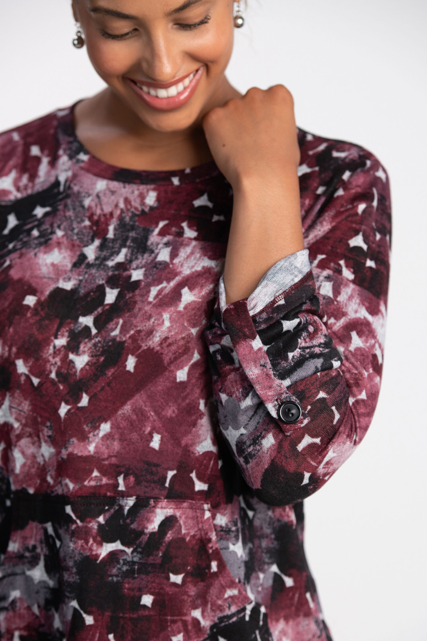 Kanga Pocket Crewneck Top Image 3