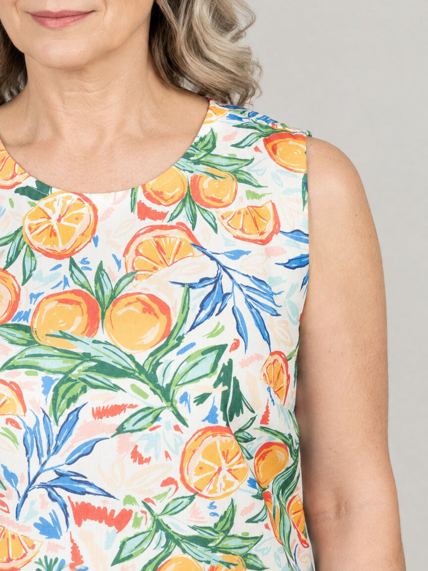 Midi Sleeveless Dress With Pockets Image 2