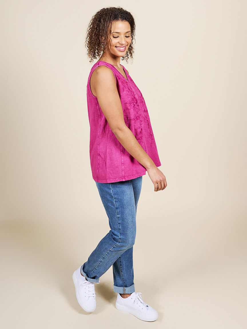Sleeveless Cotton Top  Image 3