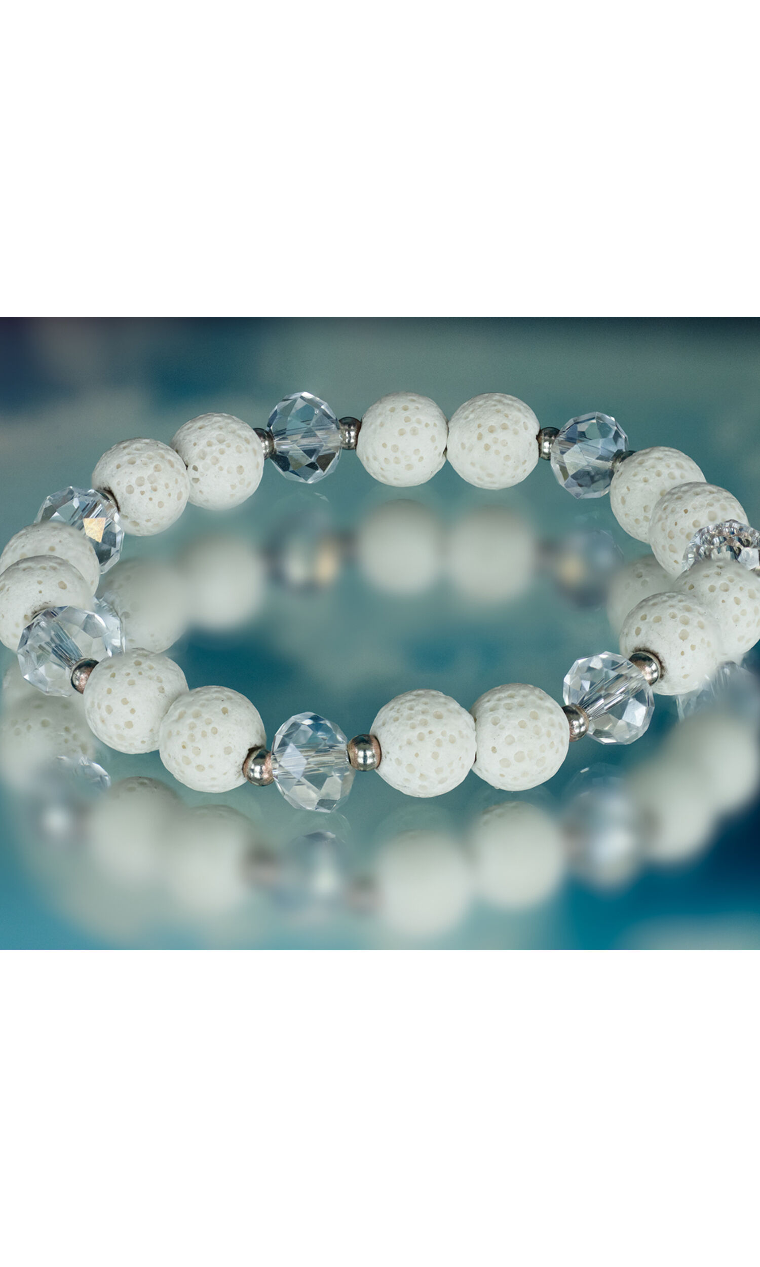 Lava Rock and Beads Bracelet Image 1