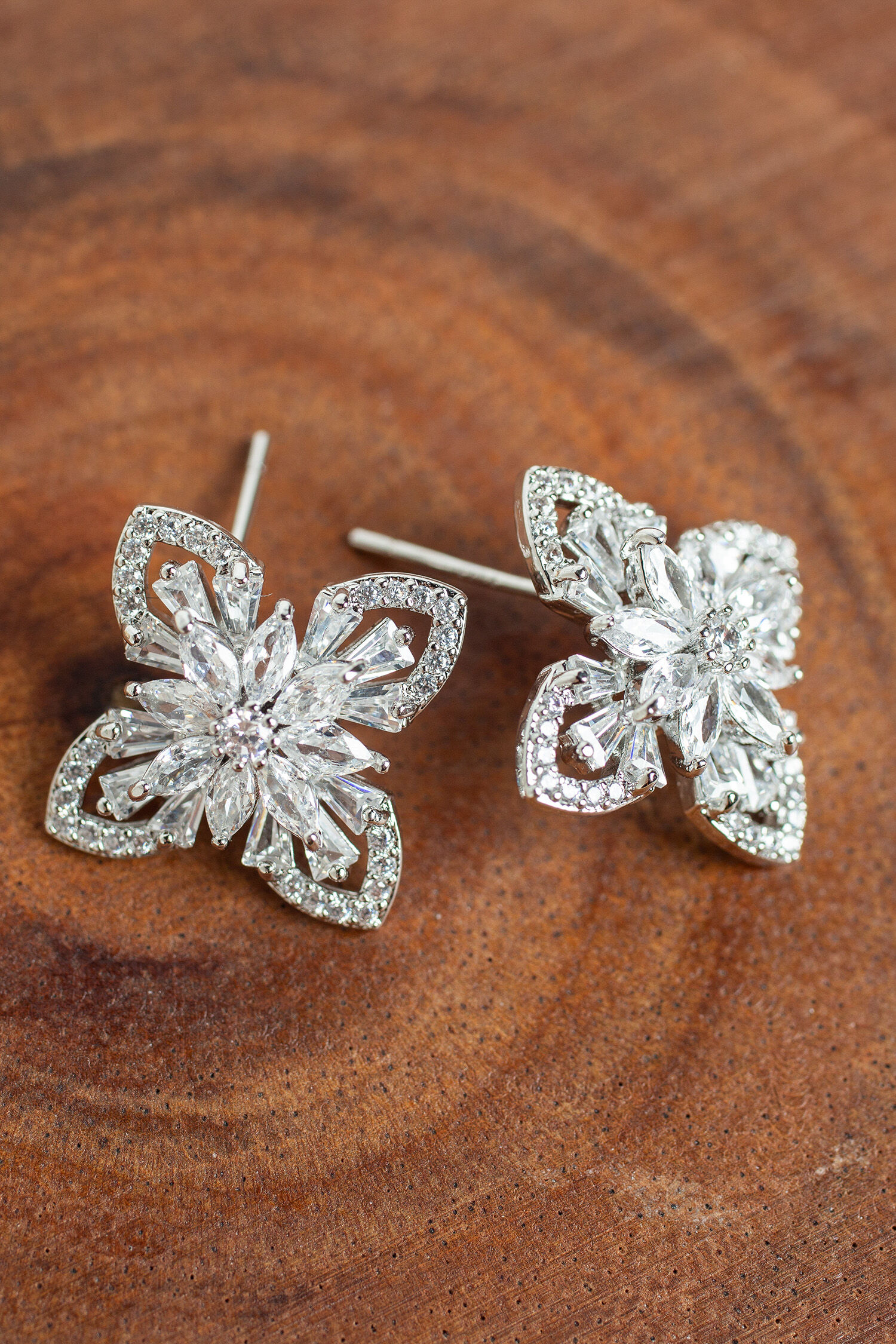 Starburst Bling Stud Earrings