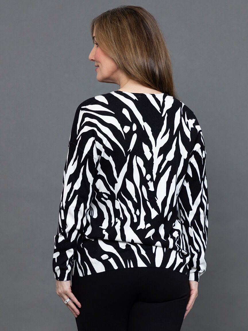 Long Sleeve V-Neck Sweater 