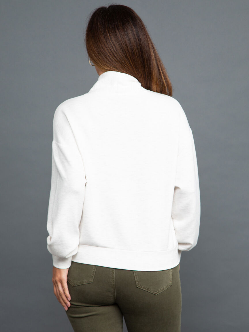 Quarter Zip Pullover Sweater Image 4