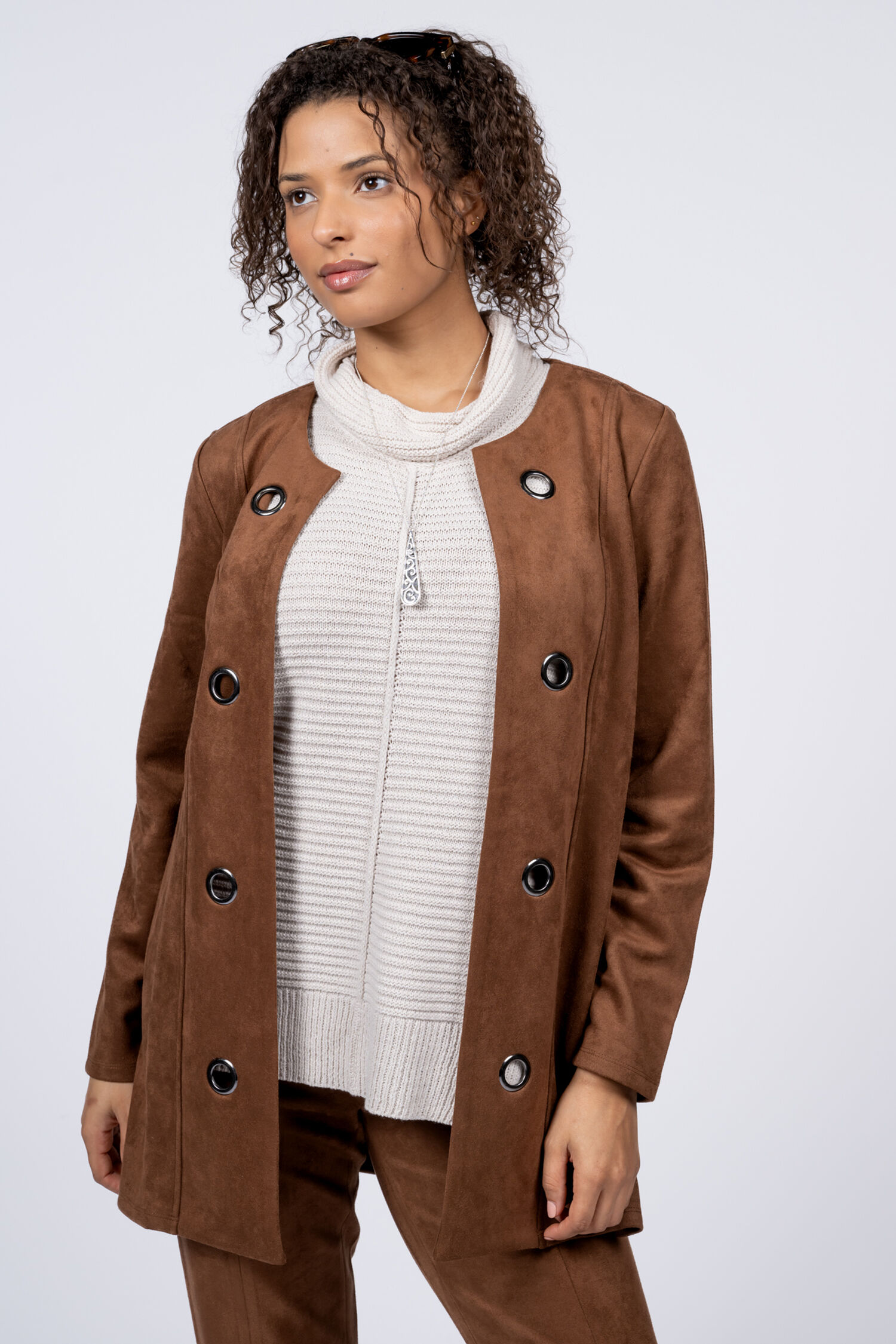 Faux Suede Jacket Image 1