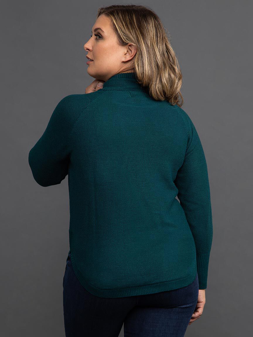 Mock Neck Long Sleeve Sweater Image 4