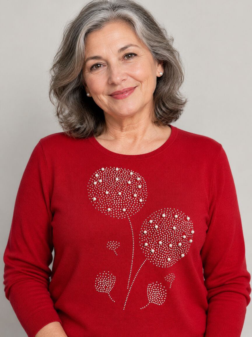 Long Sleeve Dandelion Peal Sweater