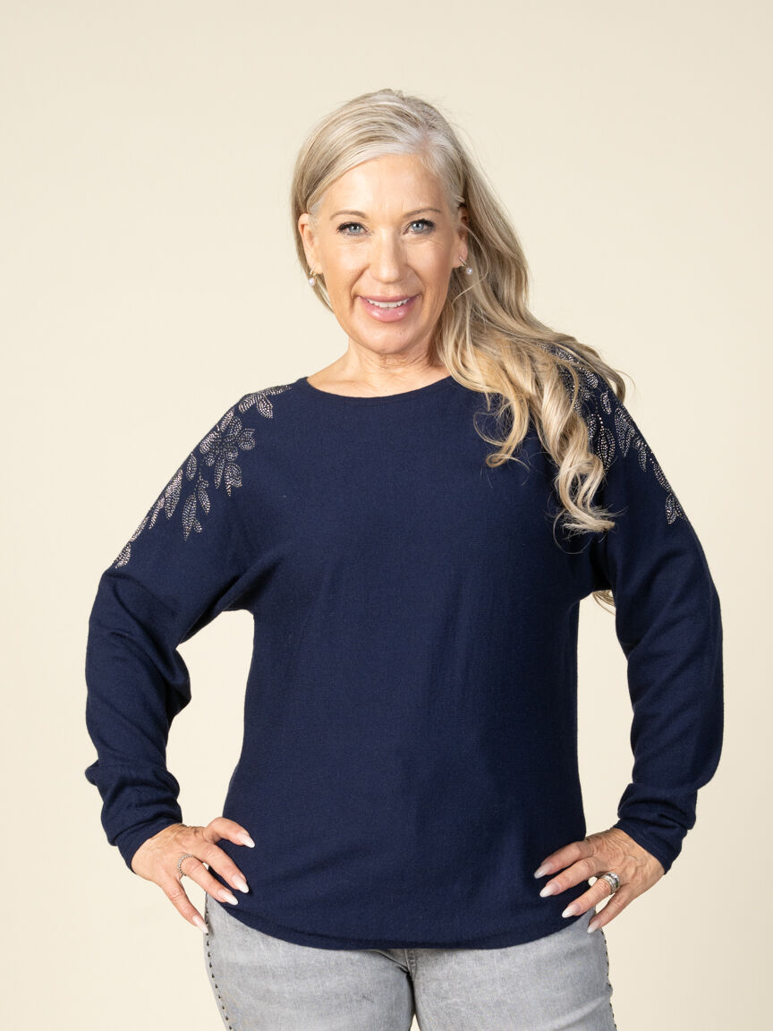 Lightweight Hotfix Leaf Sweater