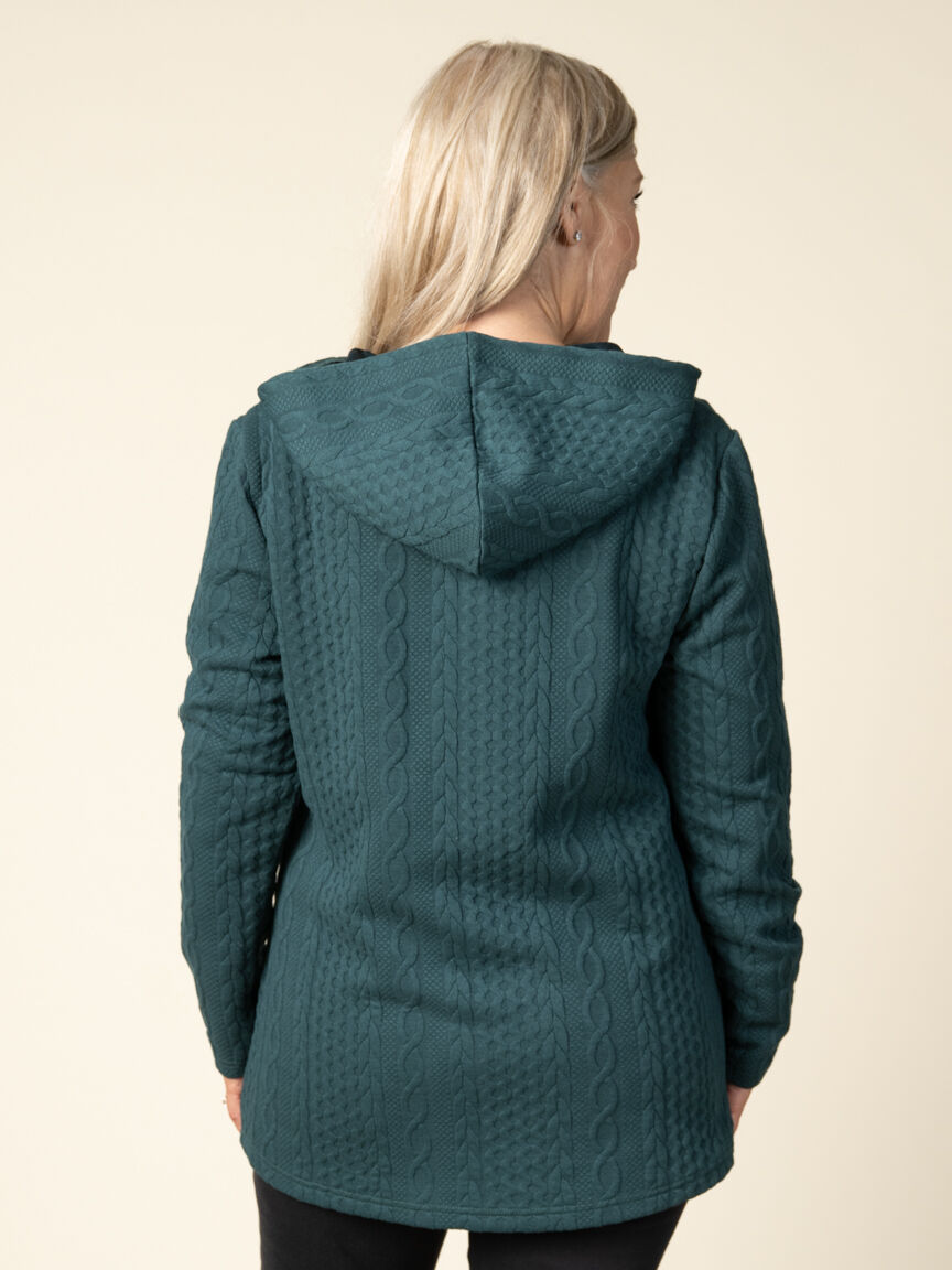 Long Sleeve Zip-Up hooded Sweater