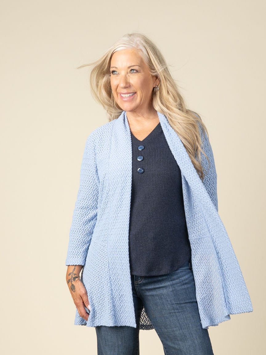 Long Crochet Lace Cardigan